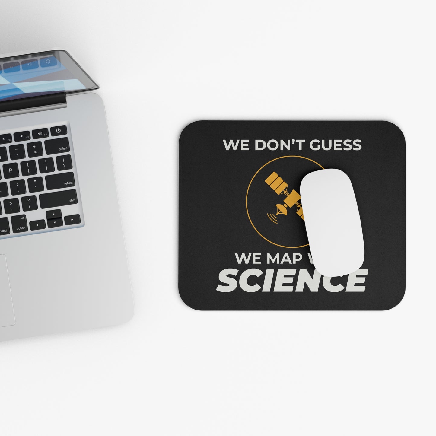 Scientific Mapping Mouse Pad - GIS Precision Joke Non-Slip Rubber Base for Analysts & Researchers