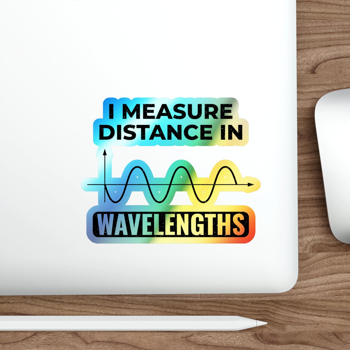 Amateur Ham Radio Operator Stickers Holographic Vinyl Decal - Wavelength Calculations & RF Engineering