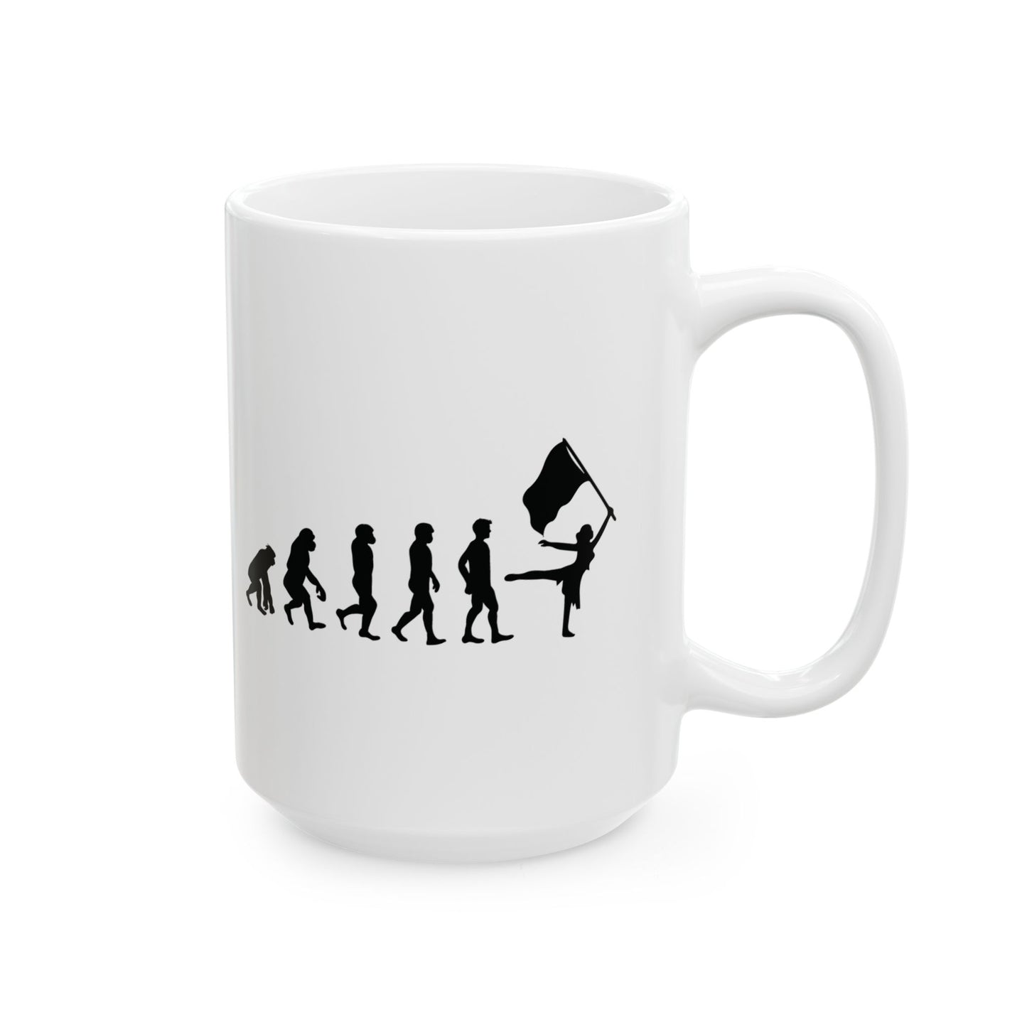 Color Guard Mug - Funny Evolution Design for Fans & Performers