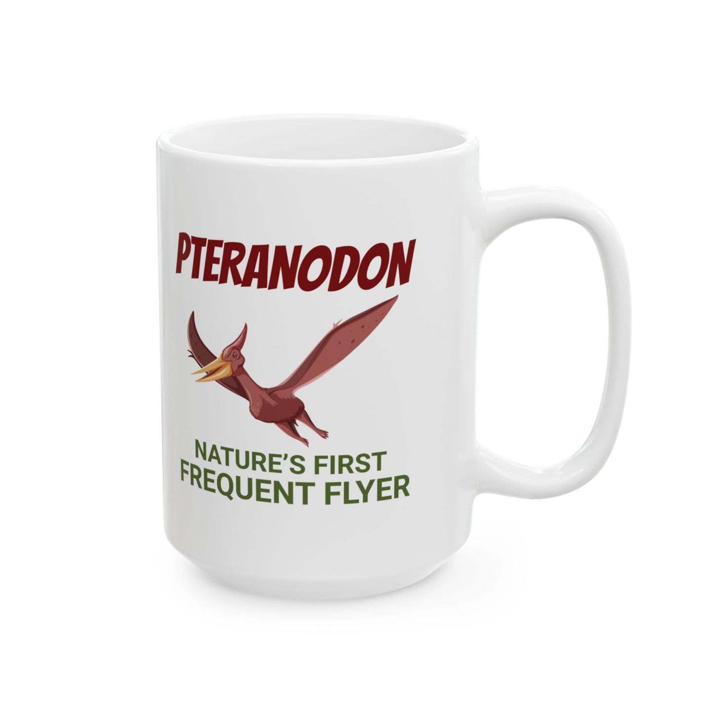 Dinosaur Fossil Mug Pteranodon Flying Reptile for Archaeology Enthusiasts