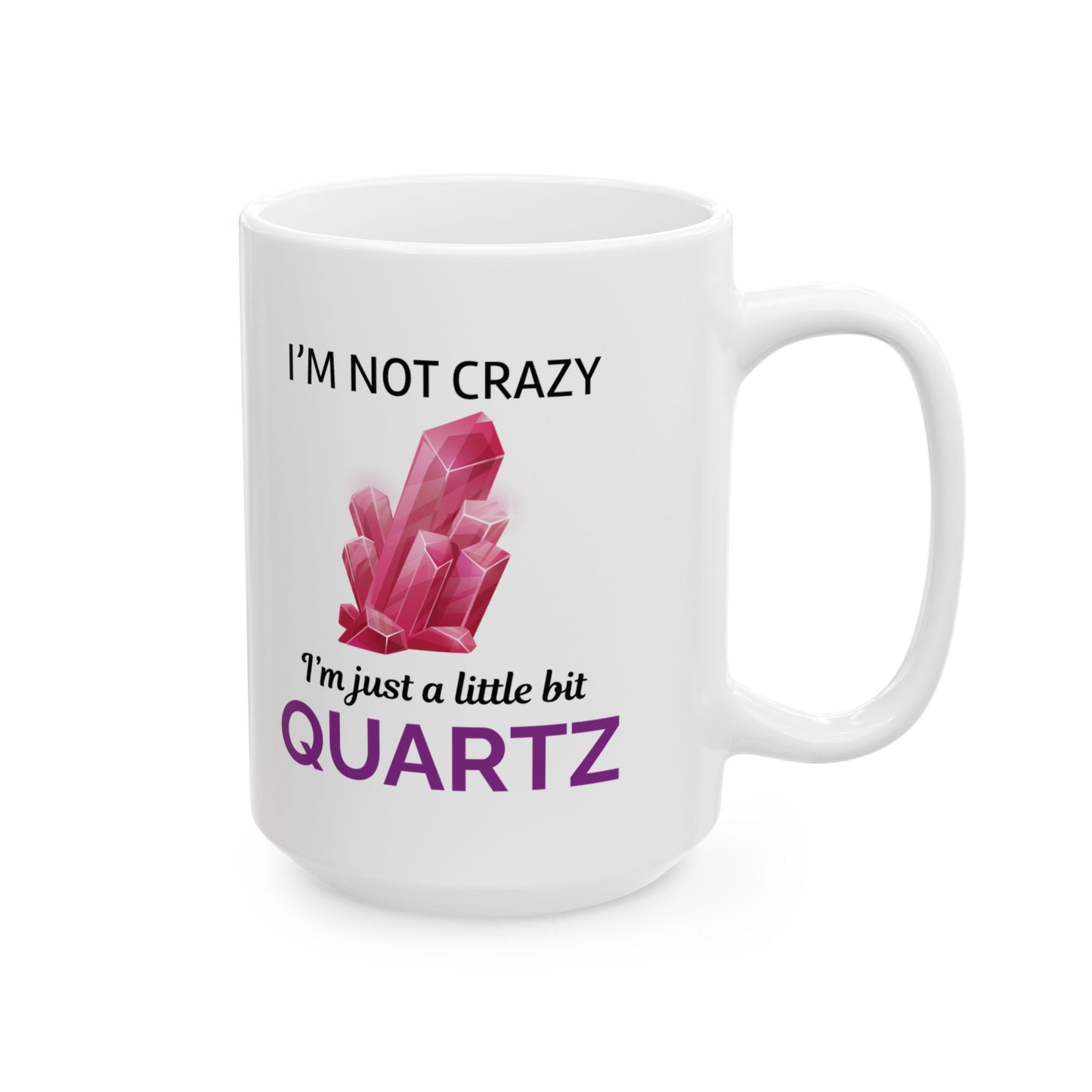Rock Collector Mug Quartz Pun Humor for Mineral Enthusiasts Geologists
