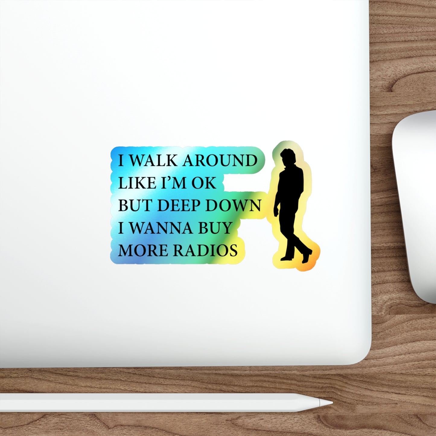 Amateur Ham Radio Operator Stickers Holographic Vinyl Decal - Radio Collector & Gear Enthusiast