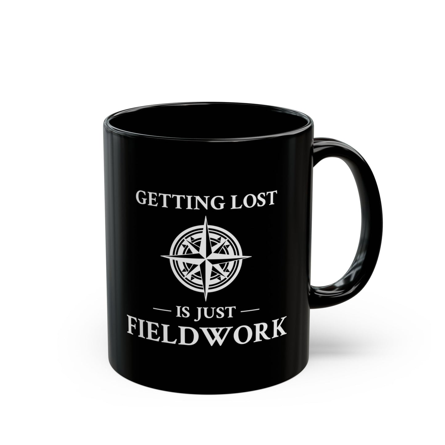 Fieldwork Humor Mug - Getting Lost Is Just Research Coffee Cup for Geographers