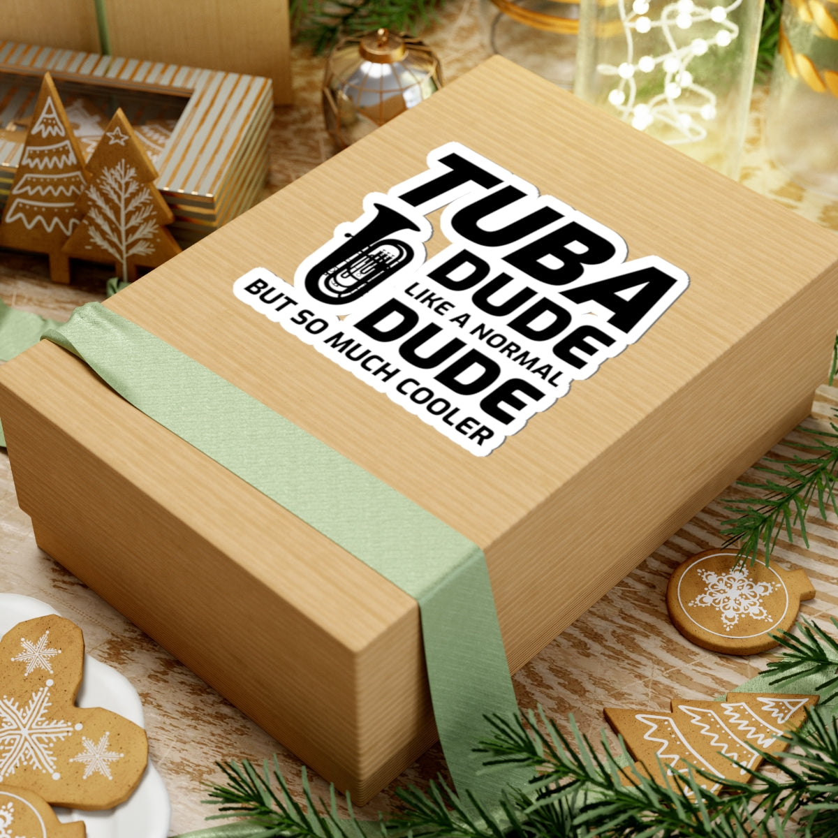 Tuba Player Sticker - Band Humor Vinyl Decal for Low Brass Musicians & Music Students