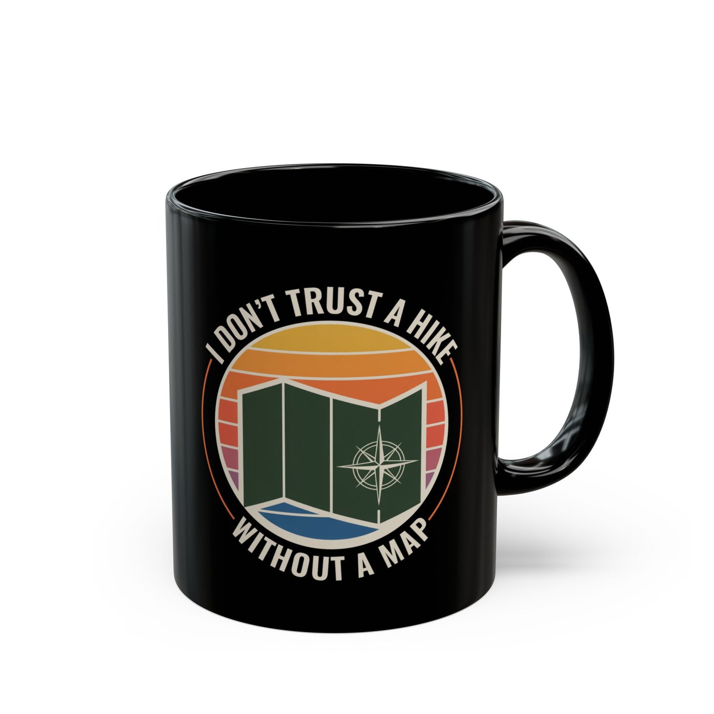 Map Dependent Hiker Mug - Navigation Essential for Trail Explorers & Cartographers