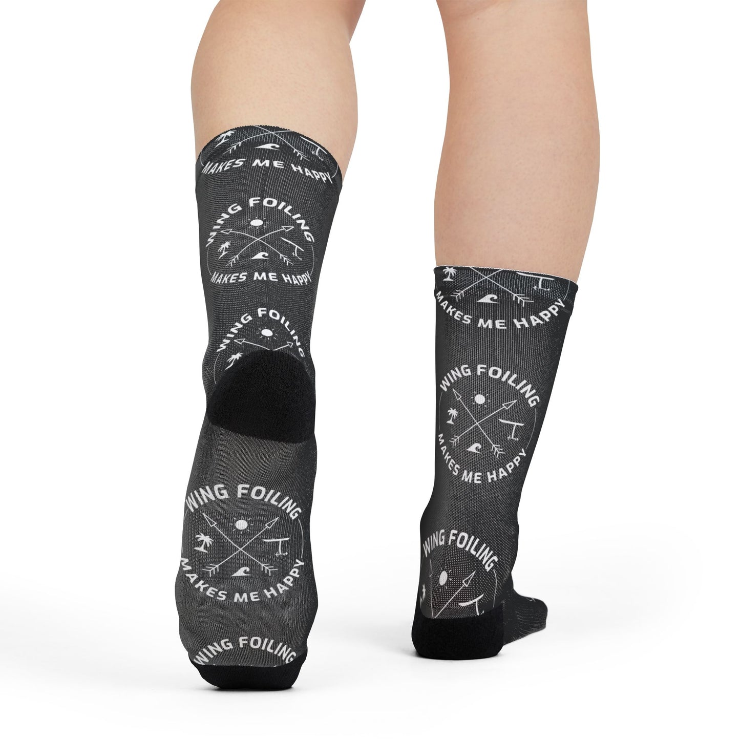 Wing Foiling Socks - Fun Design for Those Who Love Foiling