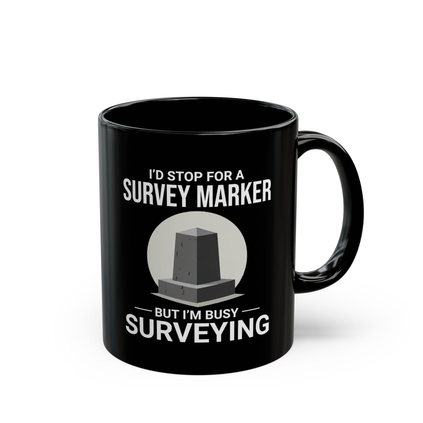 Surveyor's Dilemma Mug - Geodetic Marker Humor Coffee Cup for Field Technicians