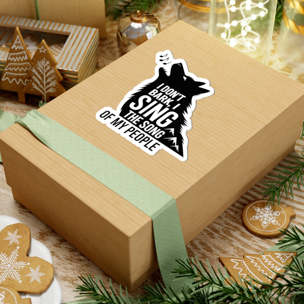 Singing Husky Sticker - Dramatic Howling Vinyl Decal for Siberian Dog Lovers