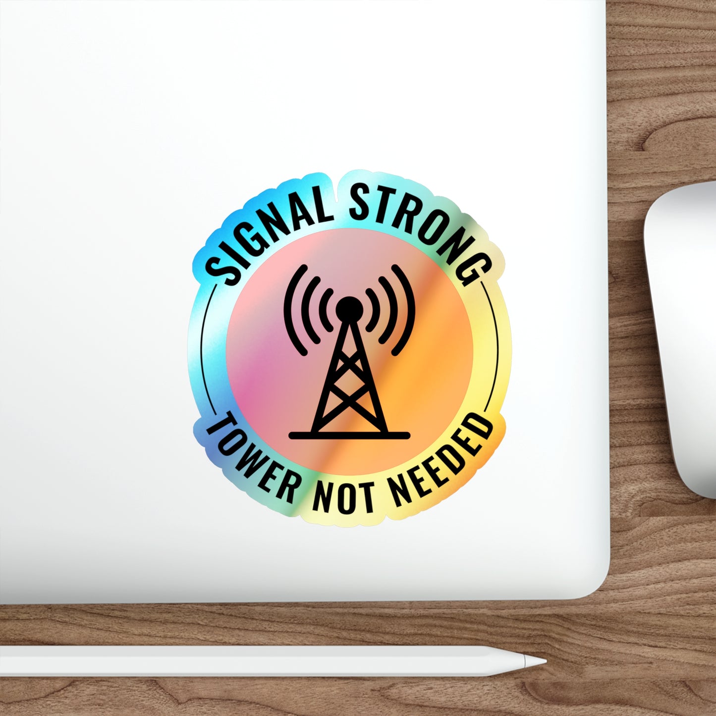 Amateur Ham Radio Operator Stickers Holographic Vinyl Decal - Portable Ops & Strong Signals