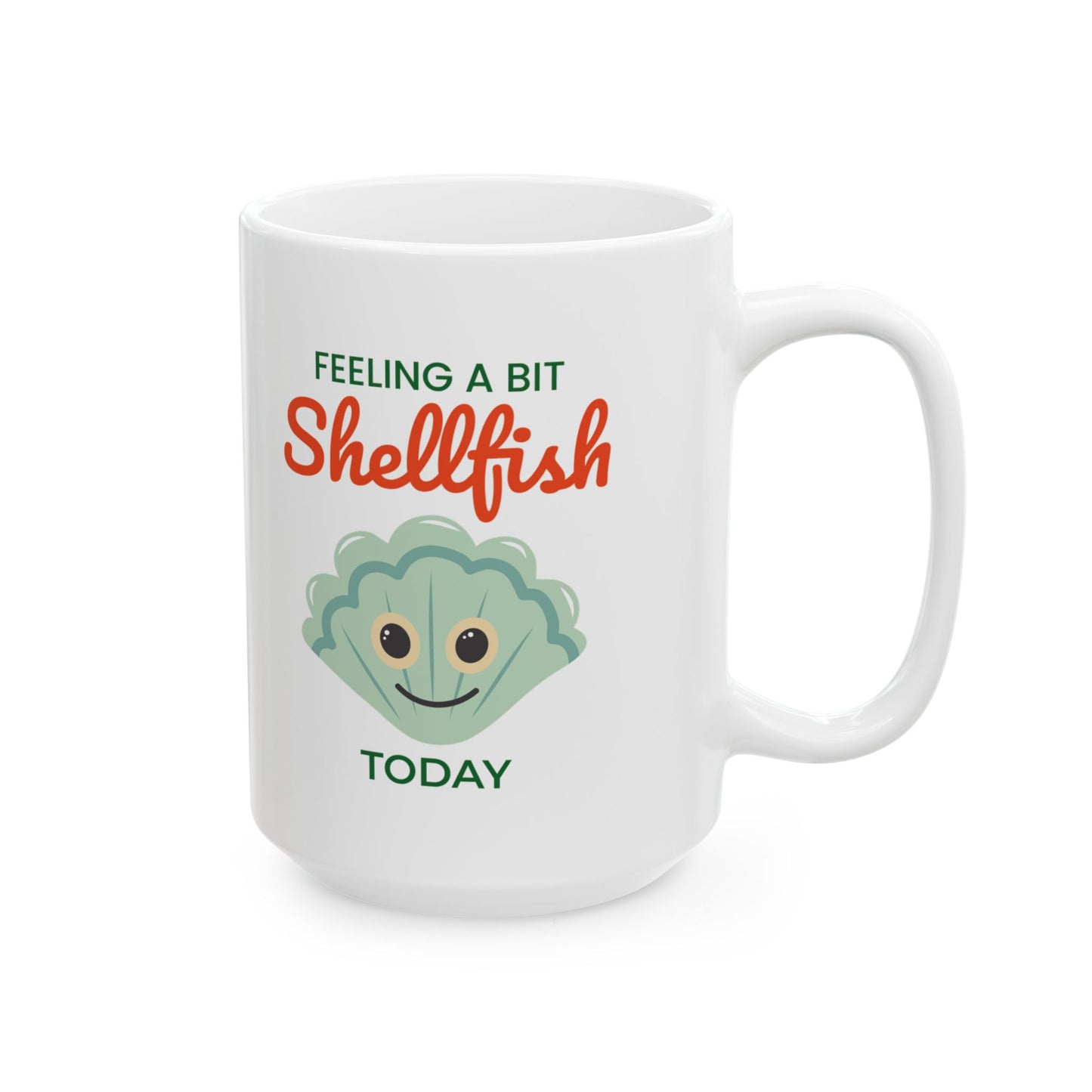 Scallop Shell Mug for Ocean Pun Lovers and Mood Expressers