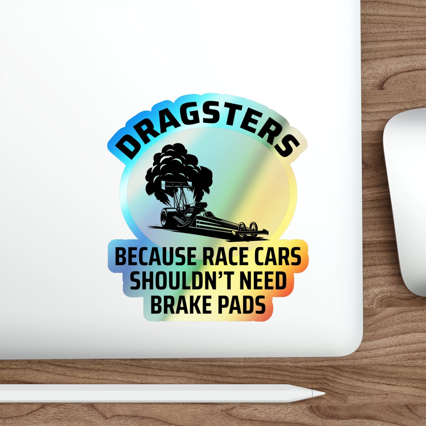 Dragster Drag Racing Holographic Stickers Vinyl – Burnout Launch Style for Pit Crew Enthusiasts