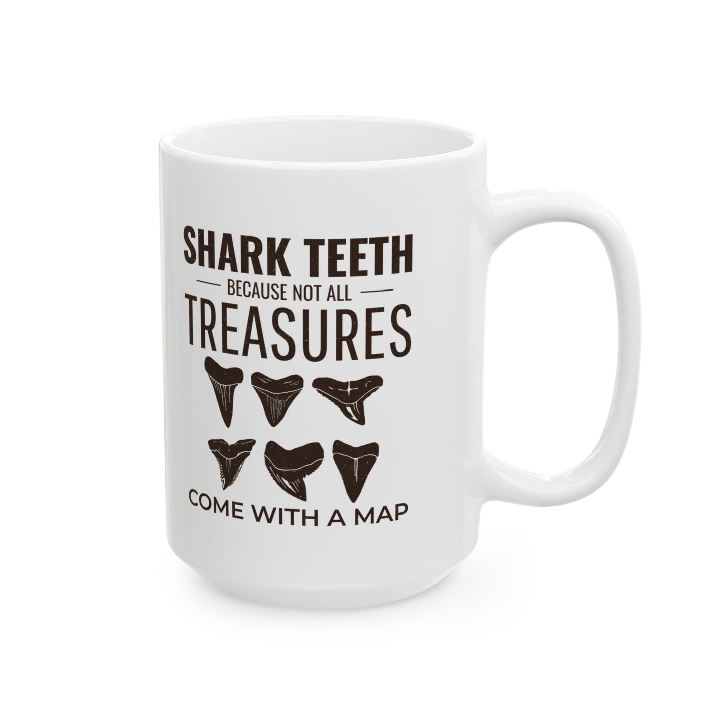 Shark Teeth Collector Mug – Fossil Hunter Gift, Paleontology & Beachcombing Enthusiast
