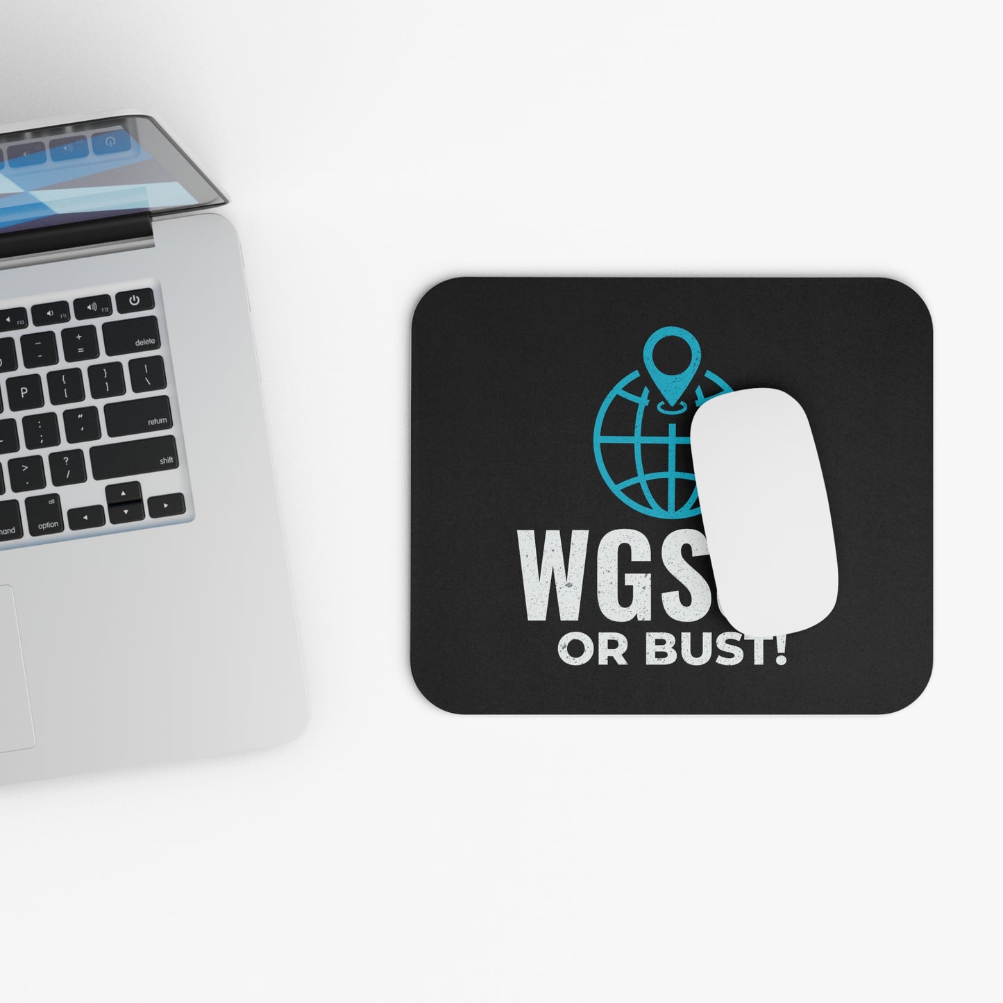 Geospatial Reference System Mouse Pad - Funny WGS84 Office Mousepad Non-Slip Rubber Base for GIS Professionals & Mappers