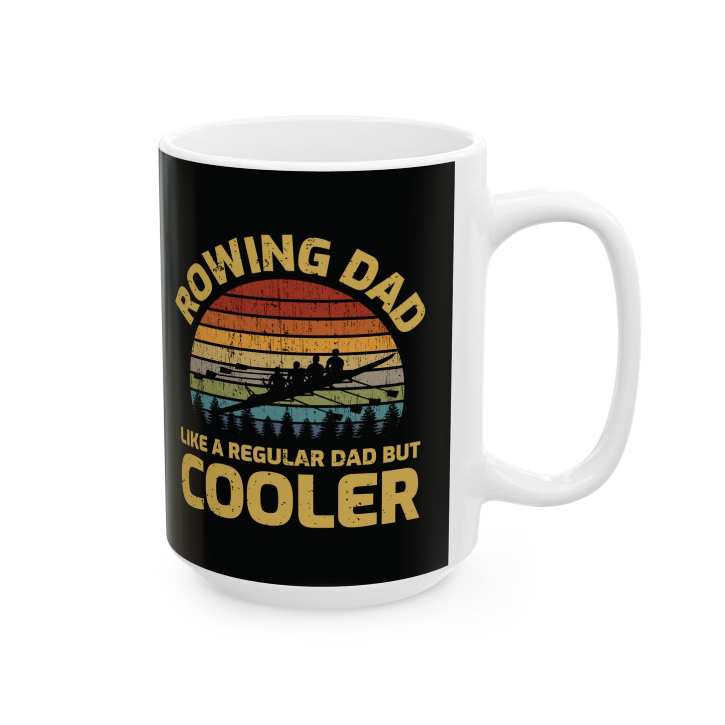 Rowing Mug Rowing Dad Parent Retro Water Sport Coffee Cup