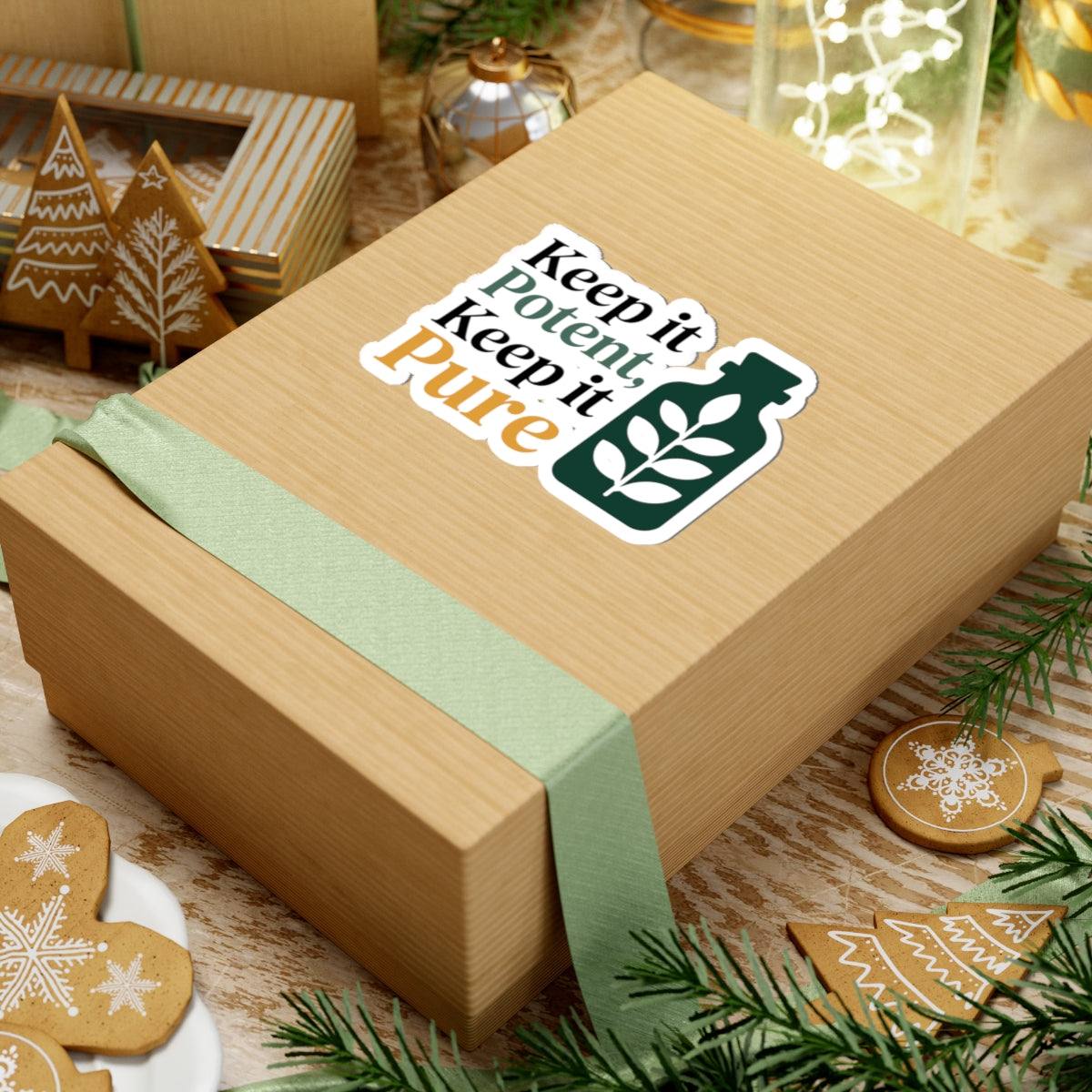 Homeopathy Purity Sticker - Potent Pure Remedies Vinyl Decal for Homeopaths, Natural Medicine Purists