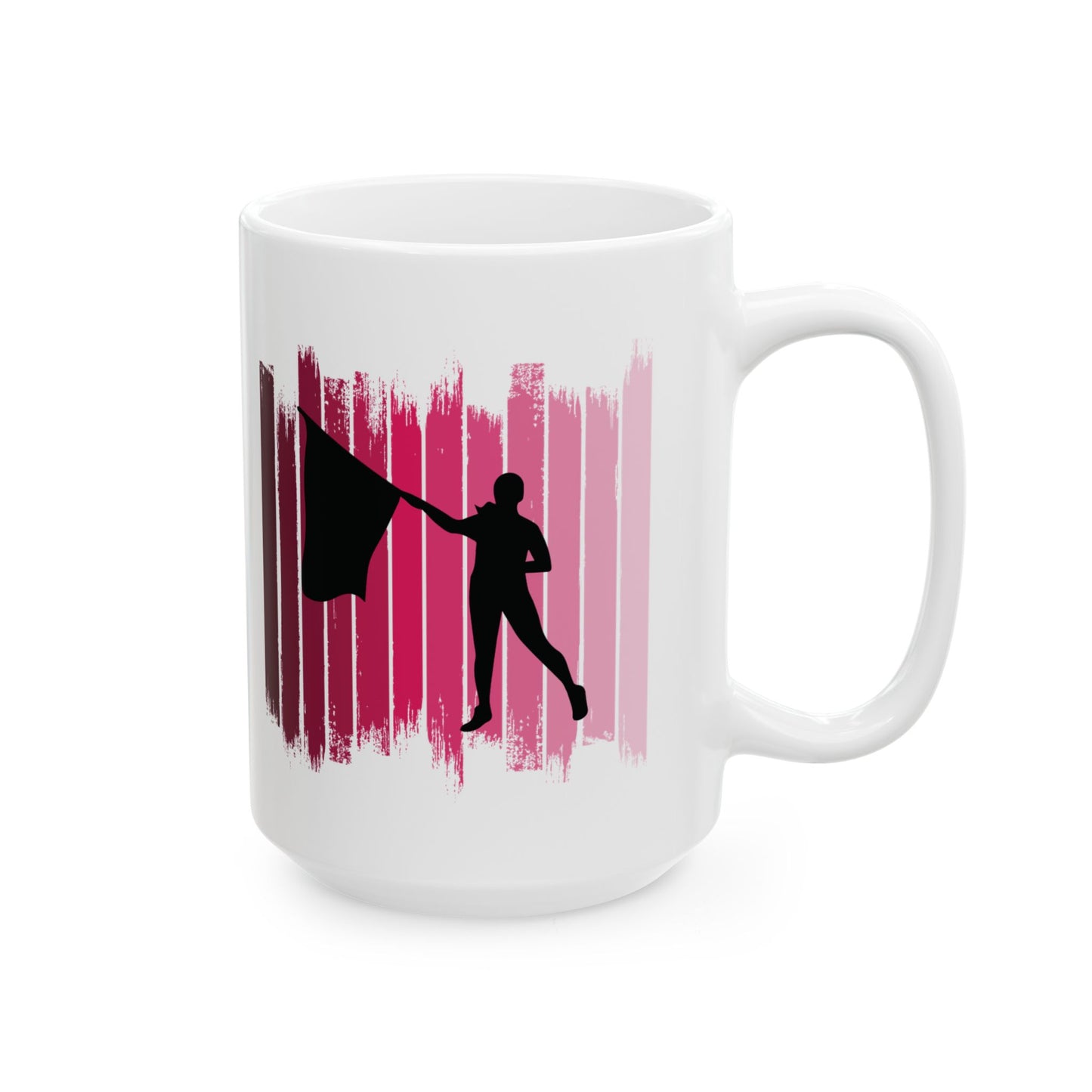 Color Guard Mug | Flag Team Performance Silhouette Art Gift