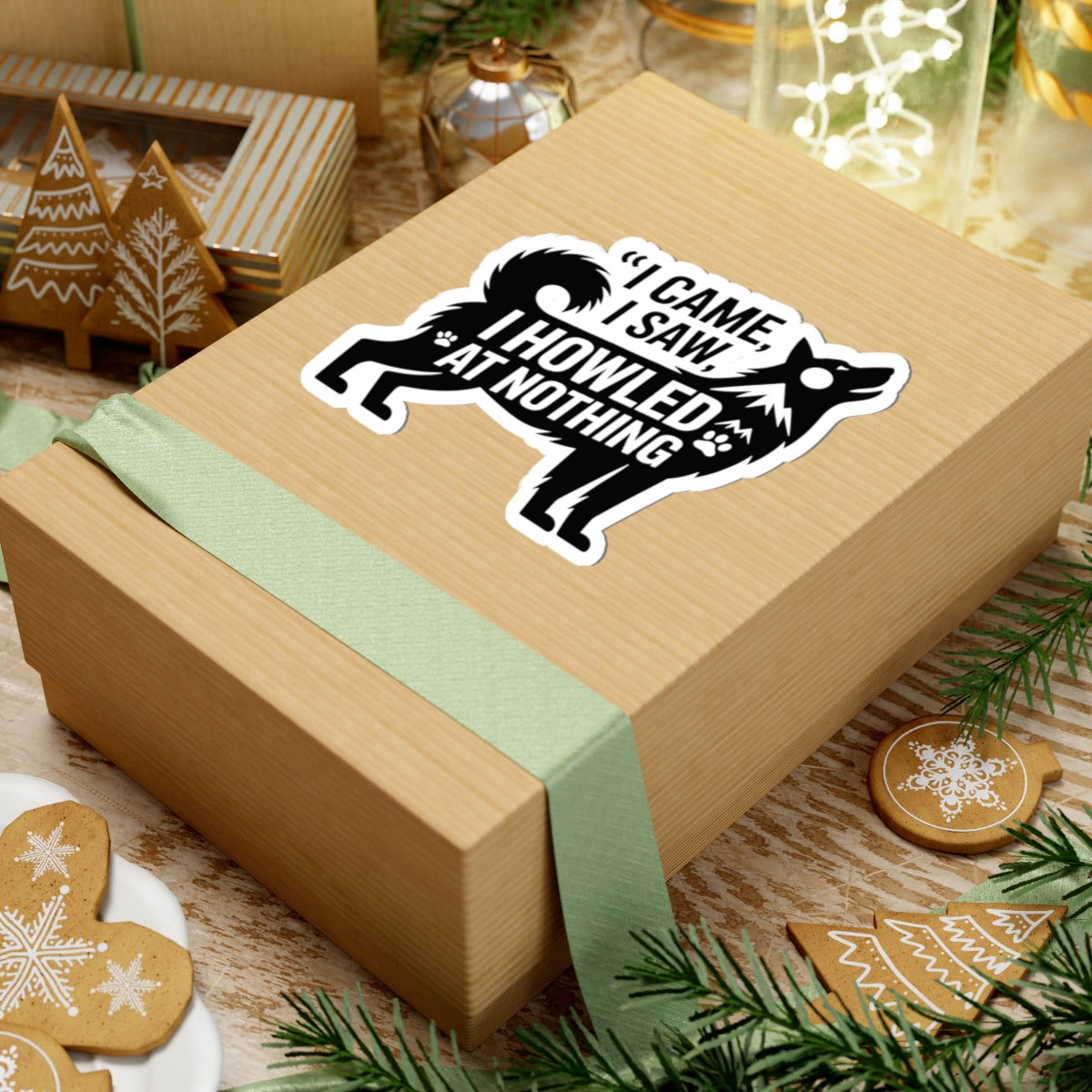 Howling Husky Sticker - Funny Vinyl Decal for Siberian Dog Lovers & Owners