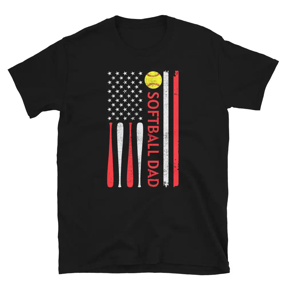 4th of July Softball dad T-Shirt