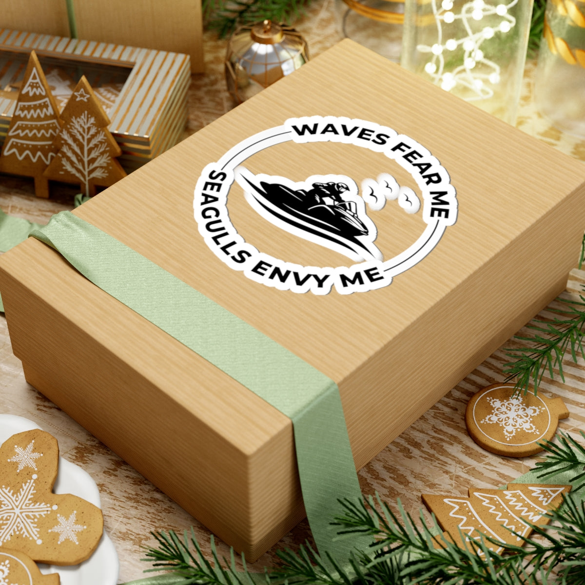 Bold Jet Ski Sticker - Fearless Waves Vinyl Decal for PWC Riders & Water Adventure Lovers