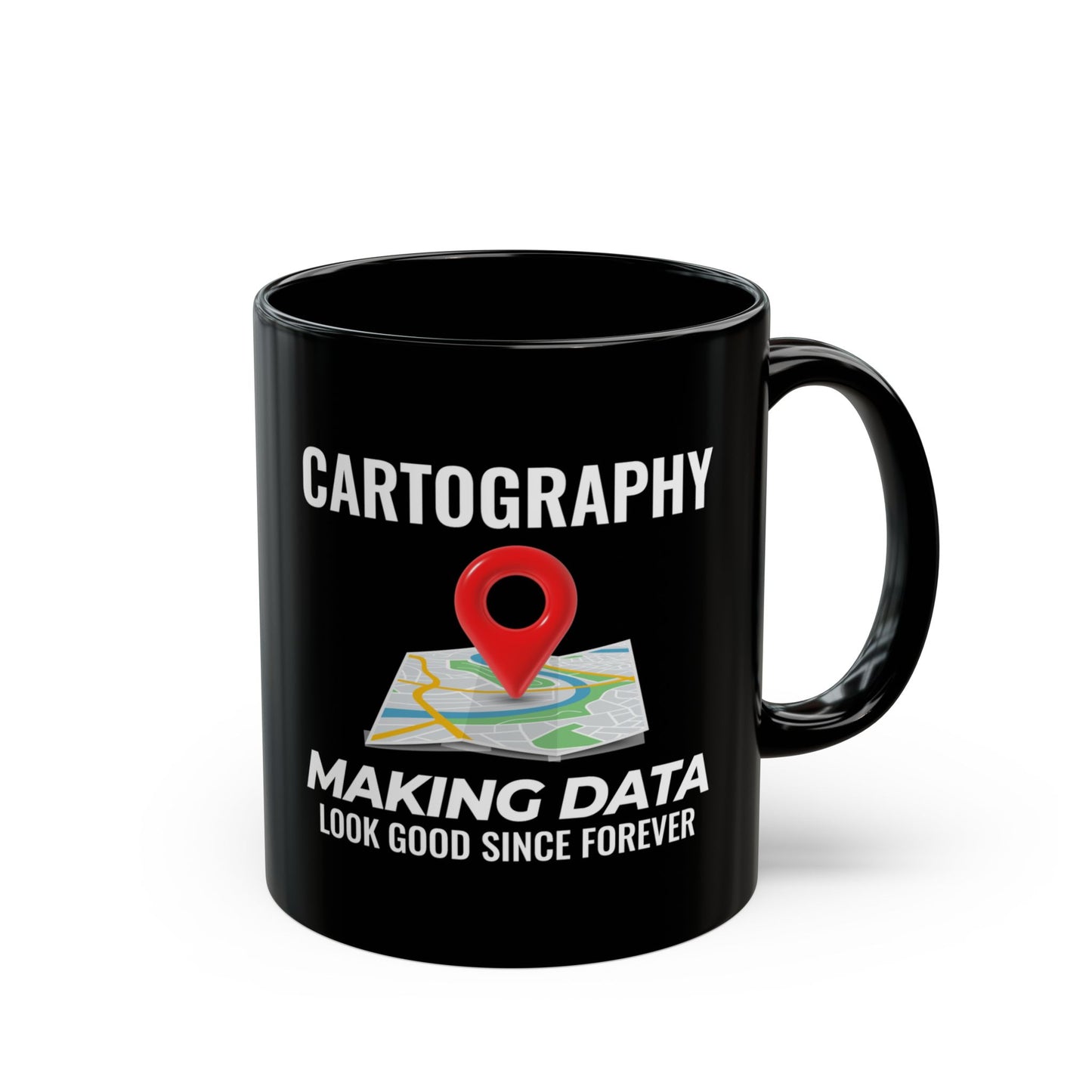 Timeless Cartography Mug - Data Beauty Coffee Cup for GIS Designers & Map Lovers