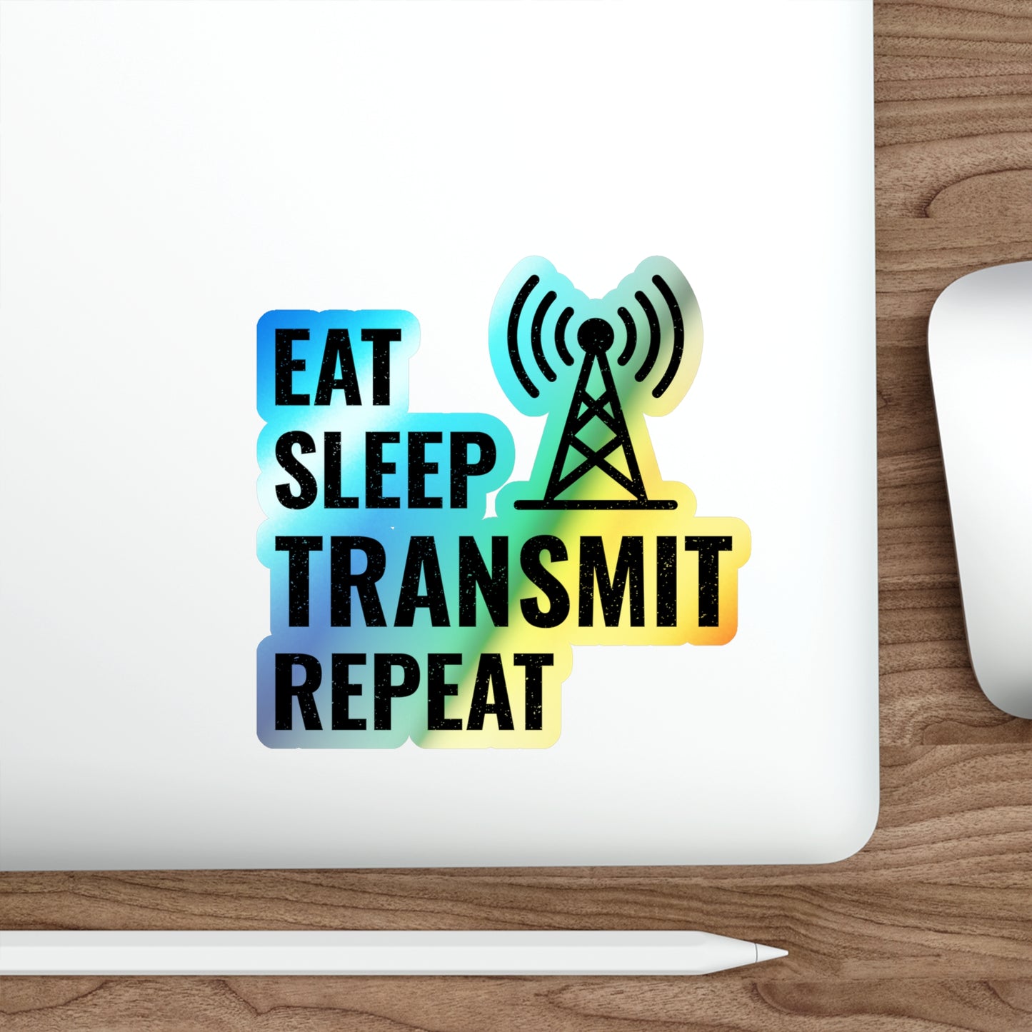 Amateur Ham Radio Operator Stickers Holographic Vinyl Decal - Radio Lifestyle & On-Air Passion