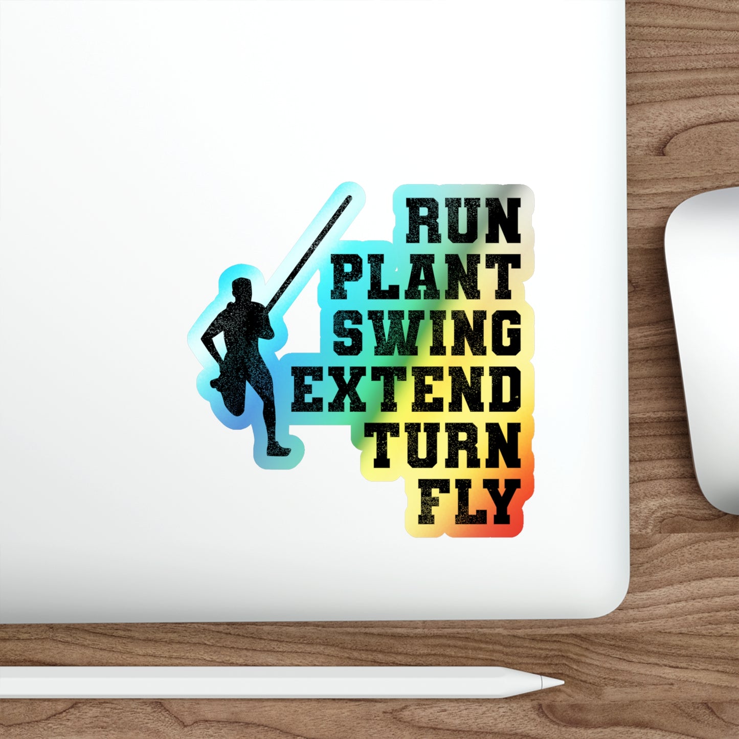 Holografische Stabhochsprung-Aufkleber – Sprung-Aufkleber für Sportlertraining für Sportbegeisterte