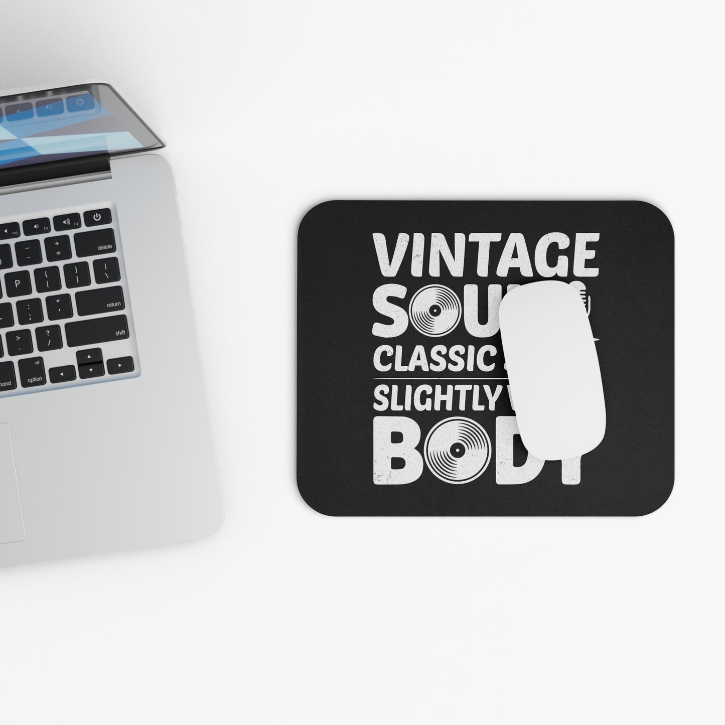 Vintage Soul Mouse Pad - Classic Retro Design, Non-Slip Rubber Base, Unique Gift for Writers & Music Lovers
