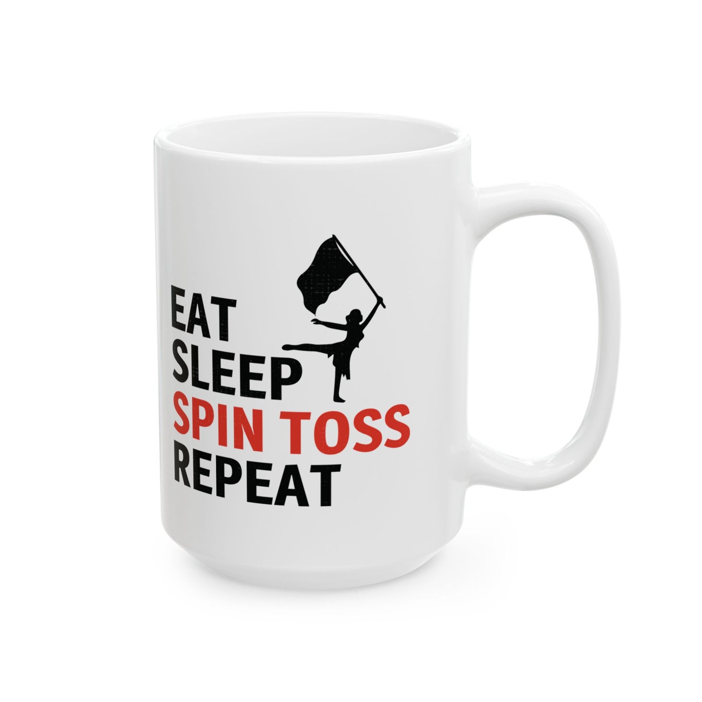 Color Guard-Tasse – Spin Toss-Design für Künstler und Fans