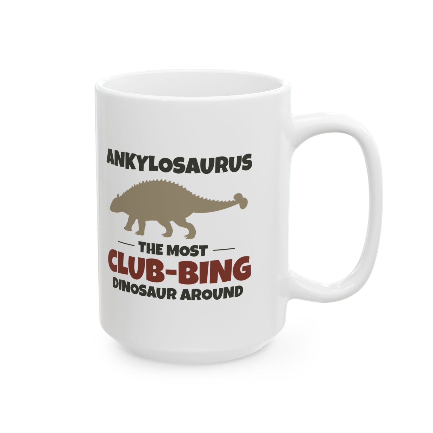 Dinosaur Fossil Mug Ankylosaurus Club Tail for Paleontology Enthusiasts