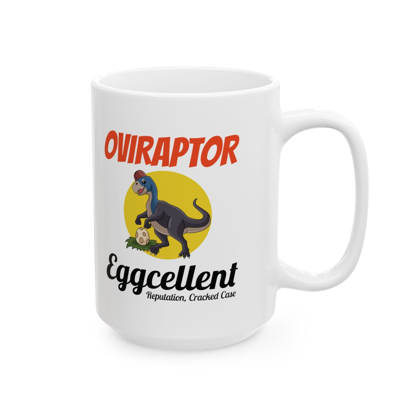 Dinosaur Fossil Mug - Oviraptor, Egg - Dino Humor Gift