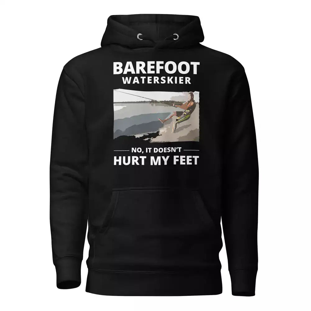 Foot Skiing Waterskiing Bare Feet Hoodie