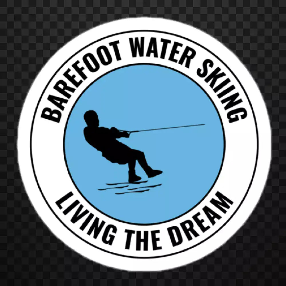 Foot Skiing Waterskiing Bare Feet Stickers