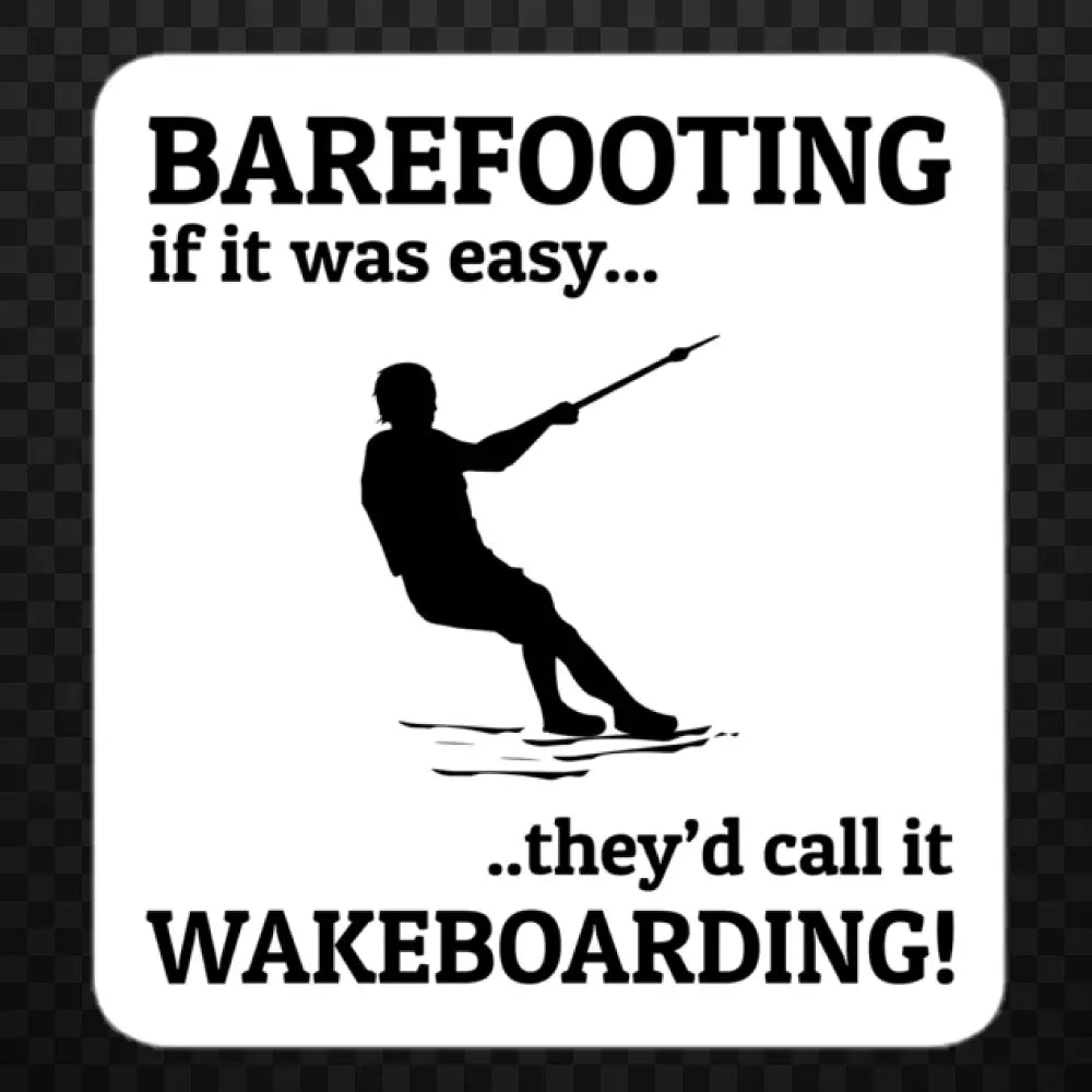 Foot Skiing Waterskiing Bare Feet Stickers