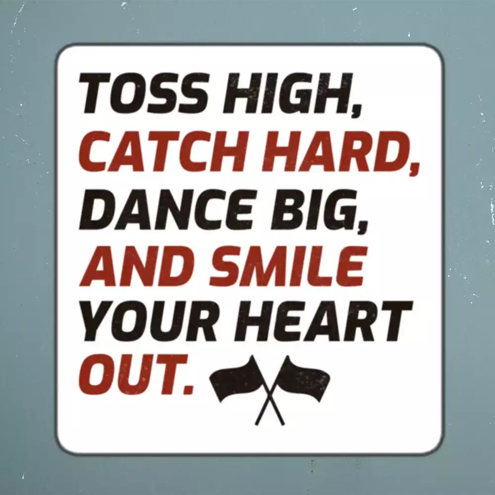 Color guard Flag Corps Sticker