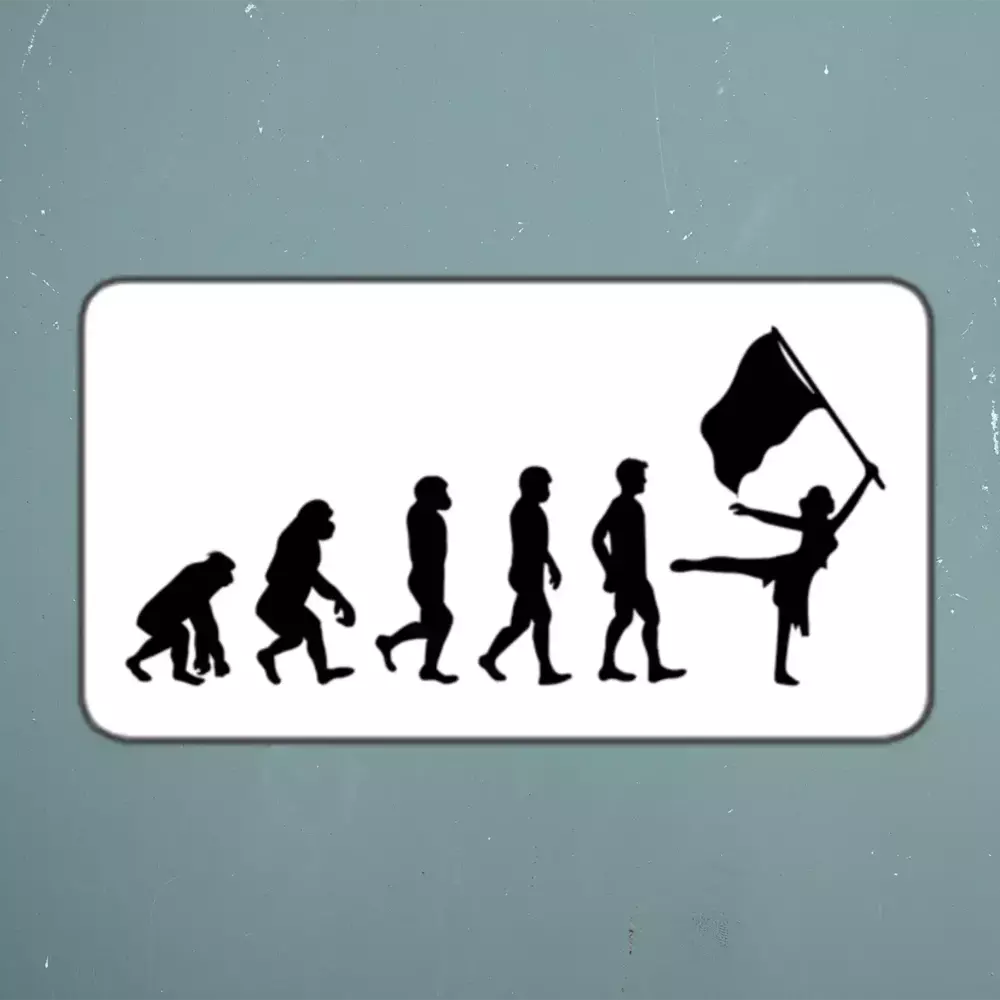 Color guard Flag Corps Sticker