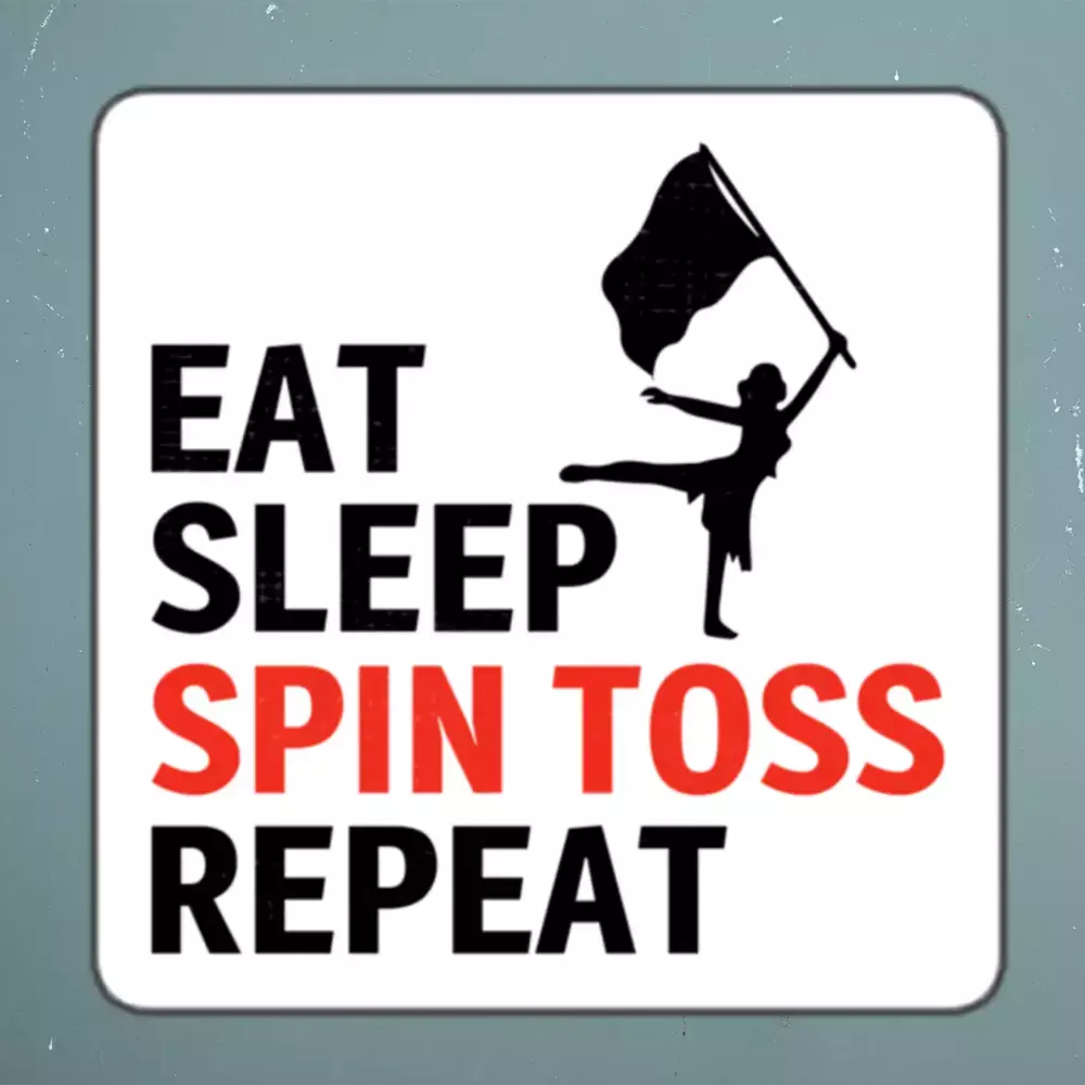 Color guard Flag Corps Sticker