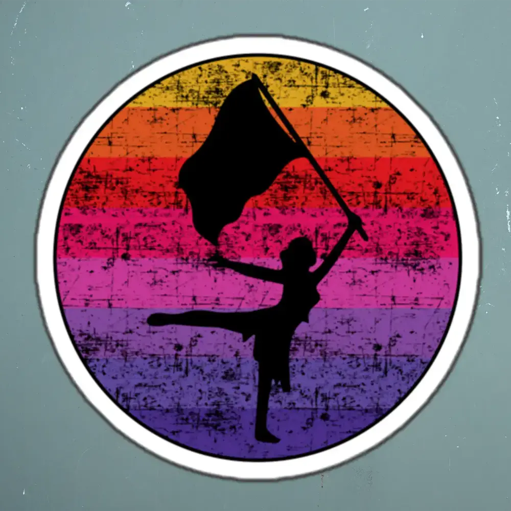 Color guard Flag Corps Sticker