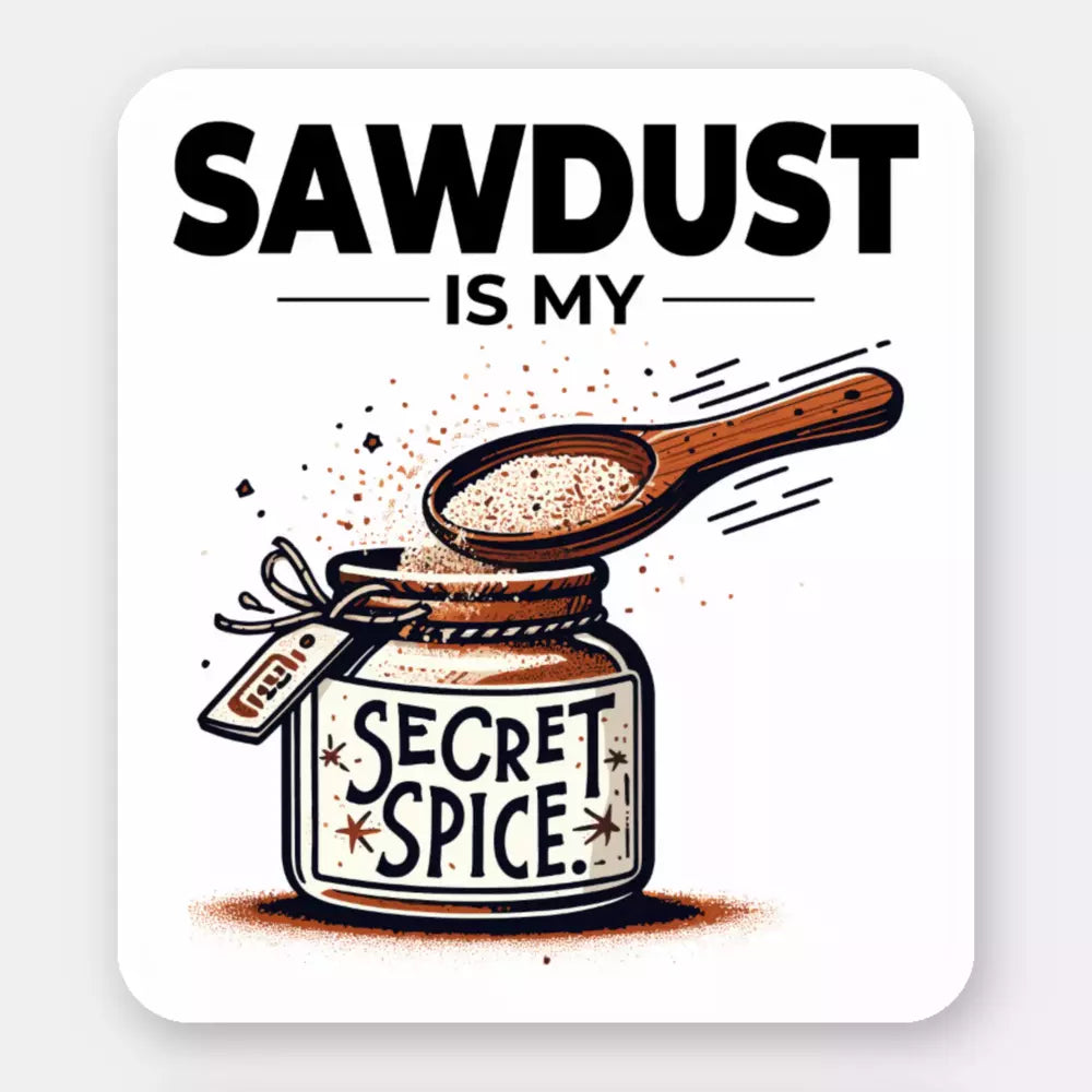 Humorous Lumberjack Funny Sticker