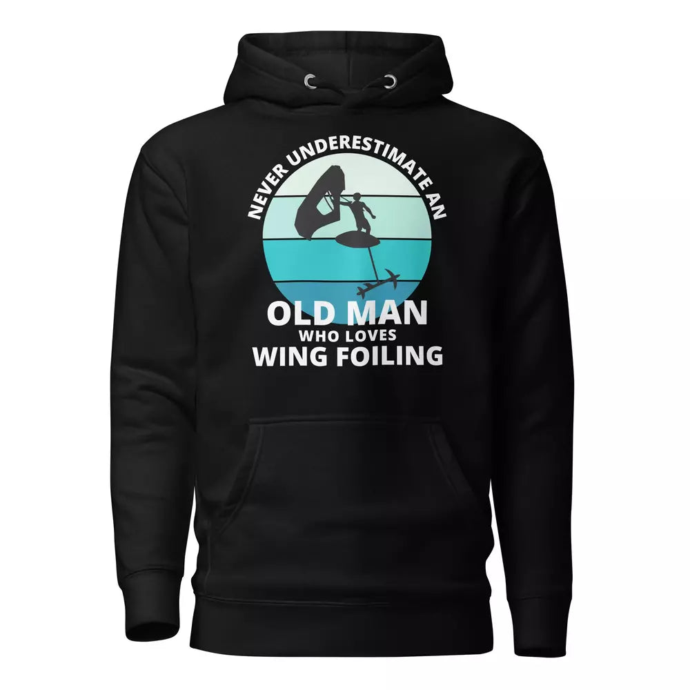Wing foiling water sports funny hoodie