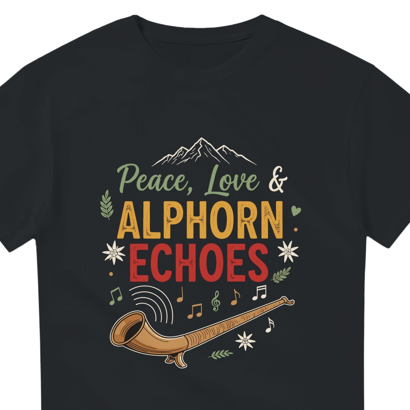 Peace Love Alphorn T-Shirt