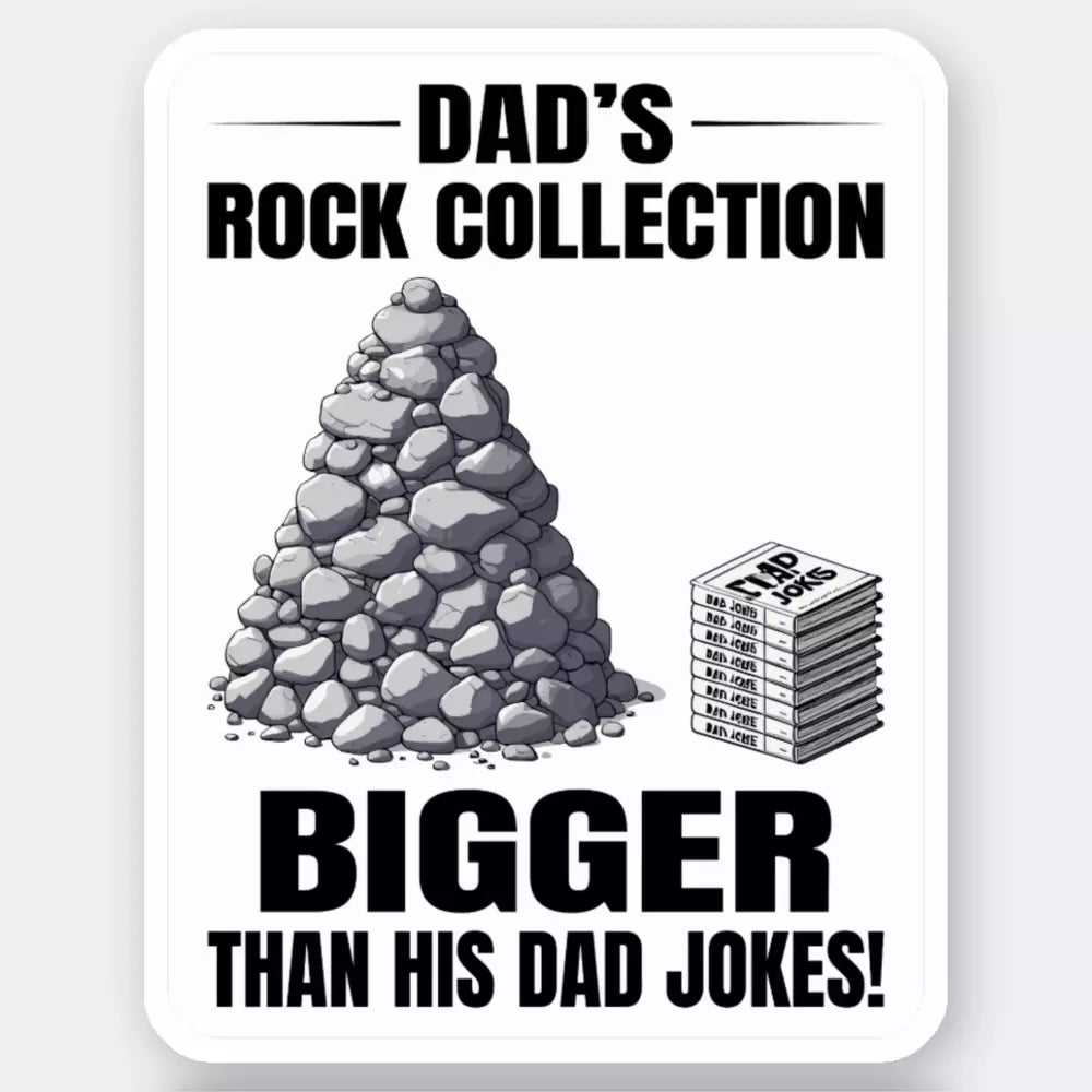 Rock Collecting Dad Sticker