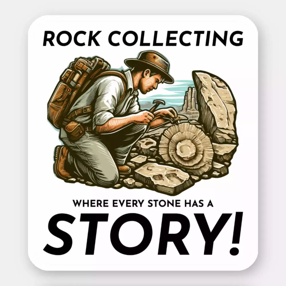 Geologist Rock Collector Funny Sticker