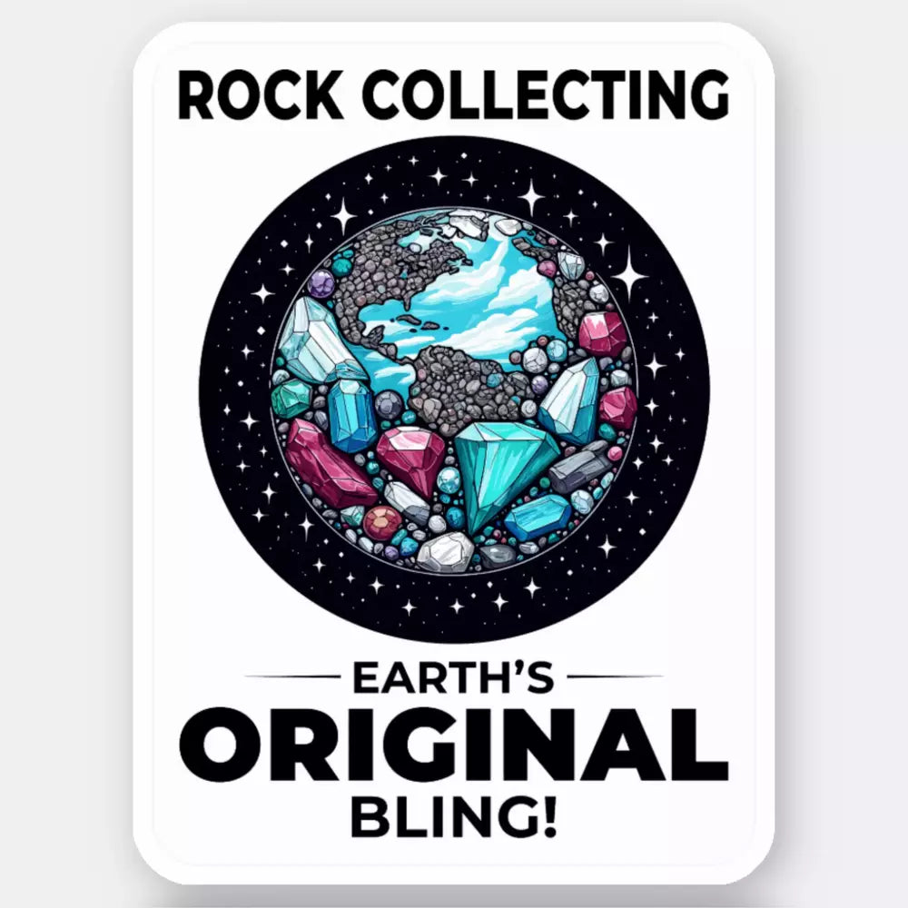 Geologist Rock Collector Funny Sticker