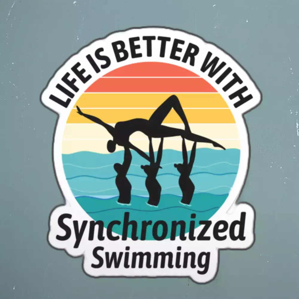 Synchronized Swimming Swim Mom Sticker