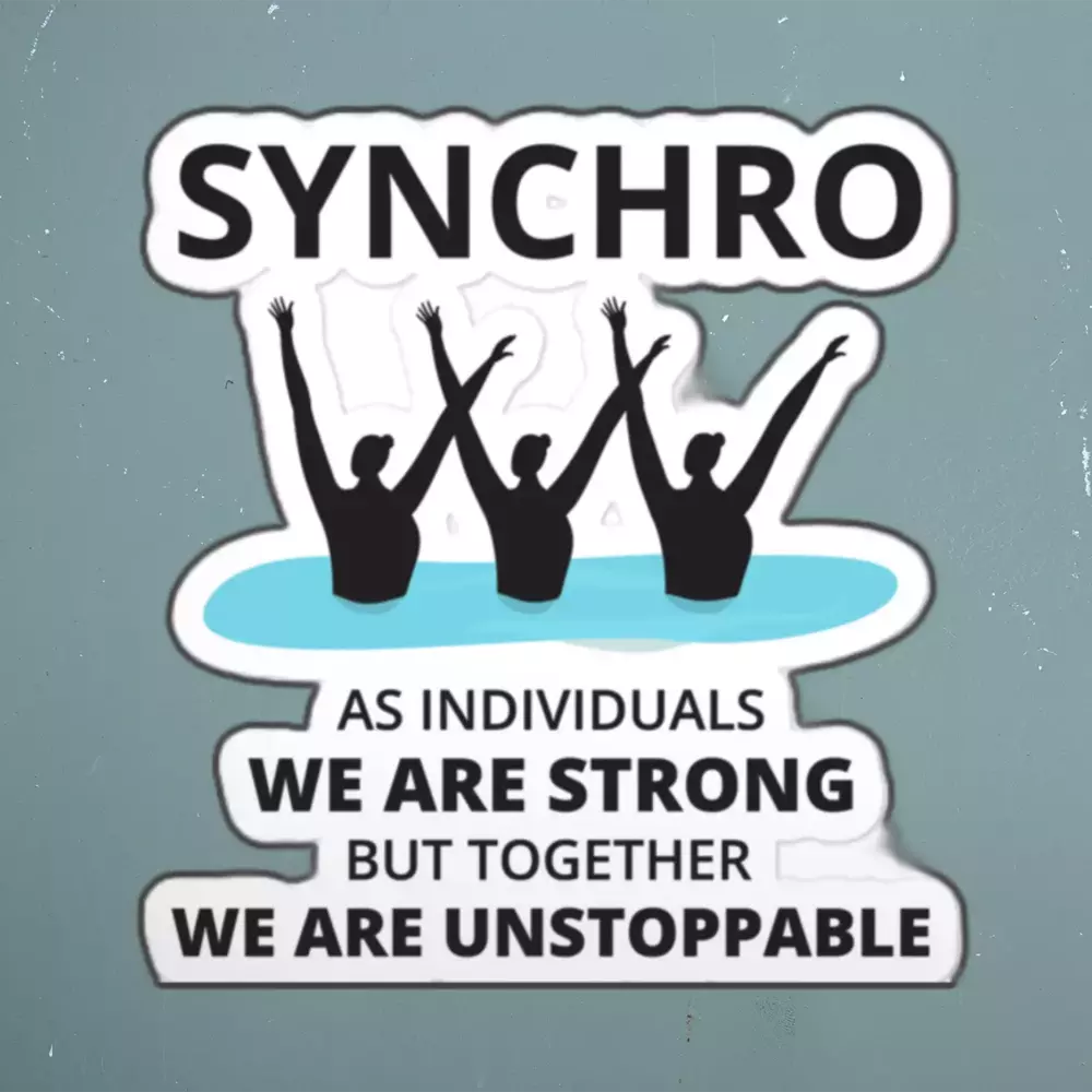 Synchronized Swimming Swim Mom Sticker