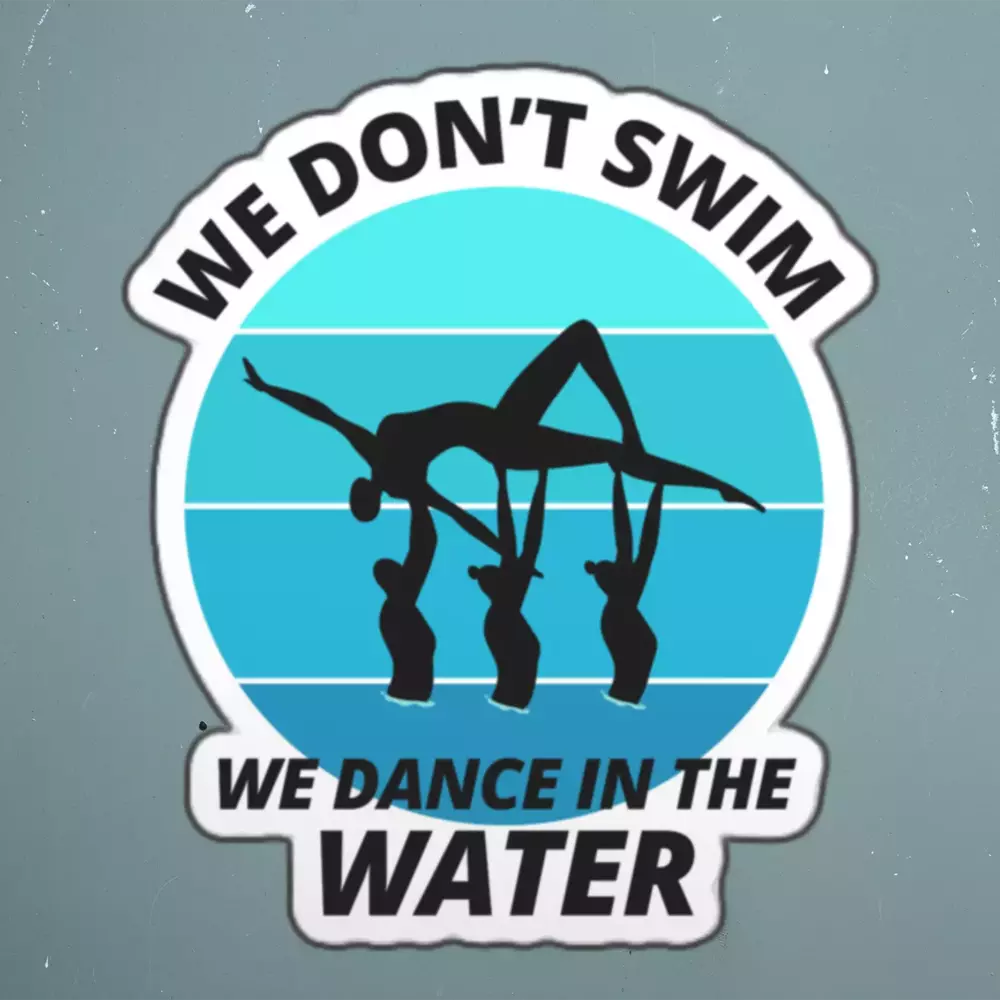 Synchronized Swimming Swim Mom Sticker