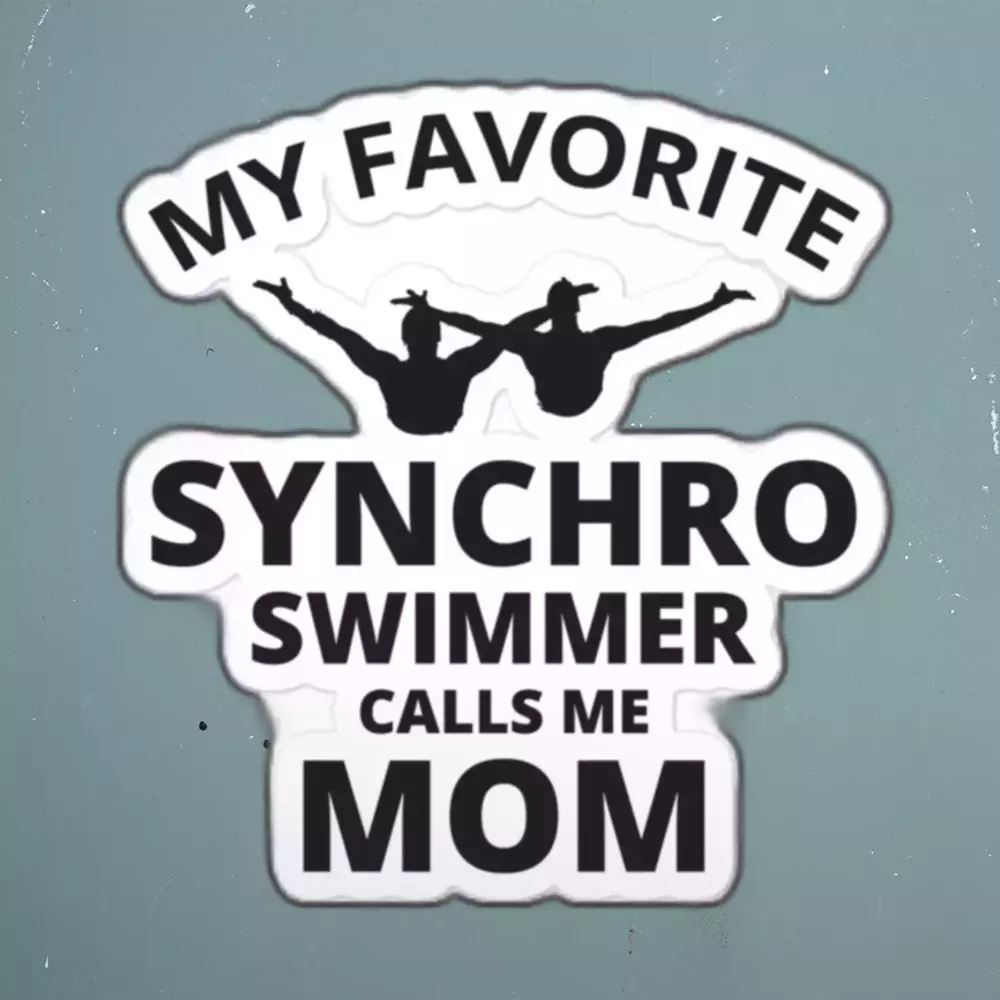 Synchronized Swimming Swim Mom Sticker