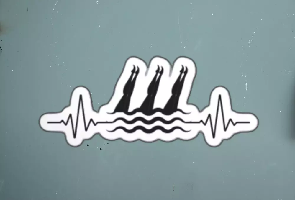 Synchronized Swimming Heartbeat Sticker - Pulse of Passion!