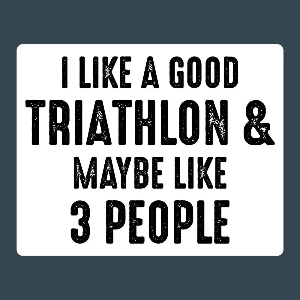 Funny Triathlon Sticker