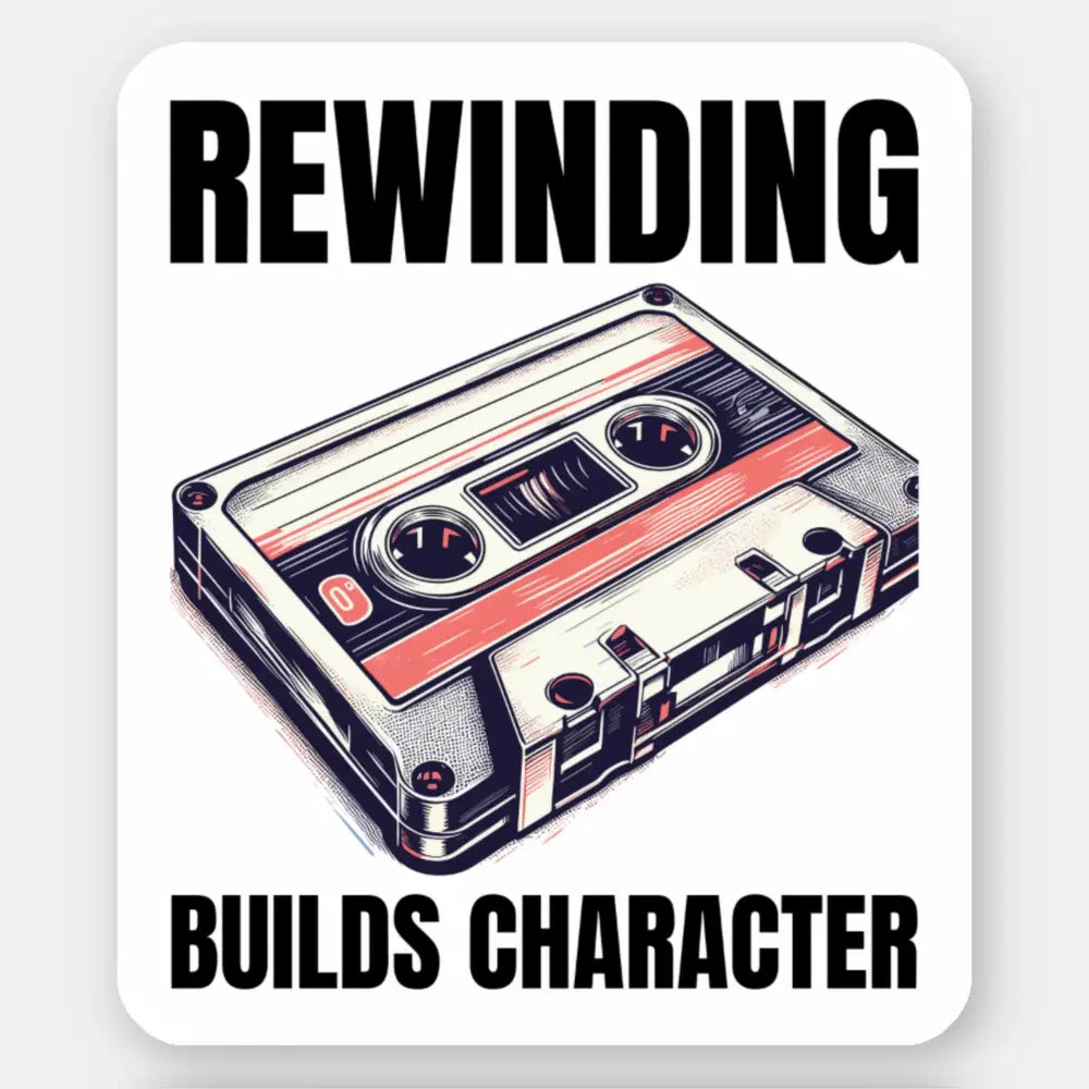 Vintage Cassette Tape Art: Rewinding '80s Nostalgia Stickers